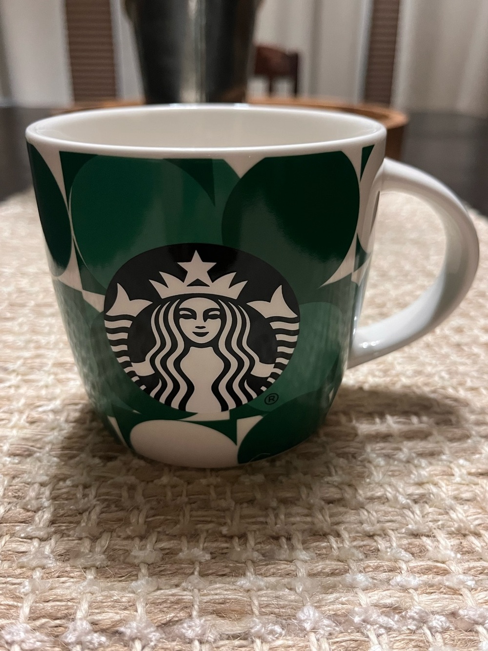 Starbucks Green and White Logo Ceramic Mug